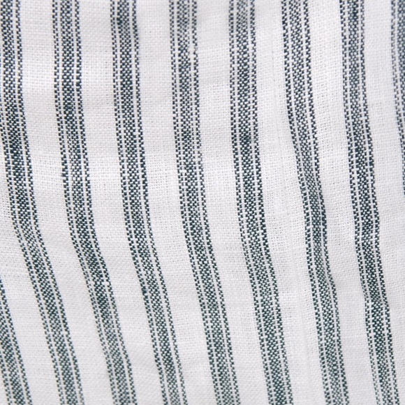 NEW Reformation Phillipa Linen Mini Dress in Antibes Stripe Blue White  | sz 4 - Picture 4 of 12